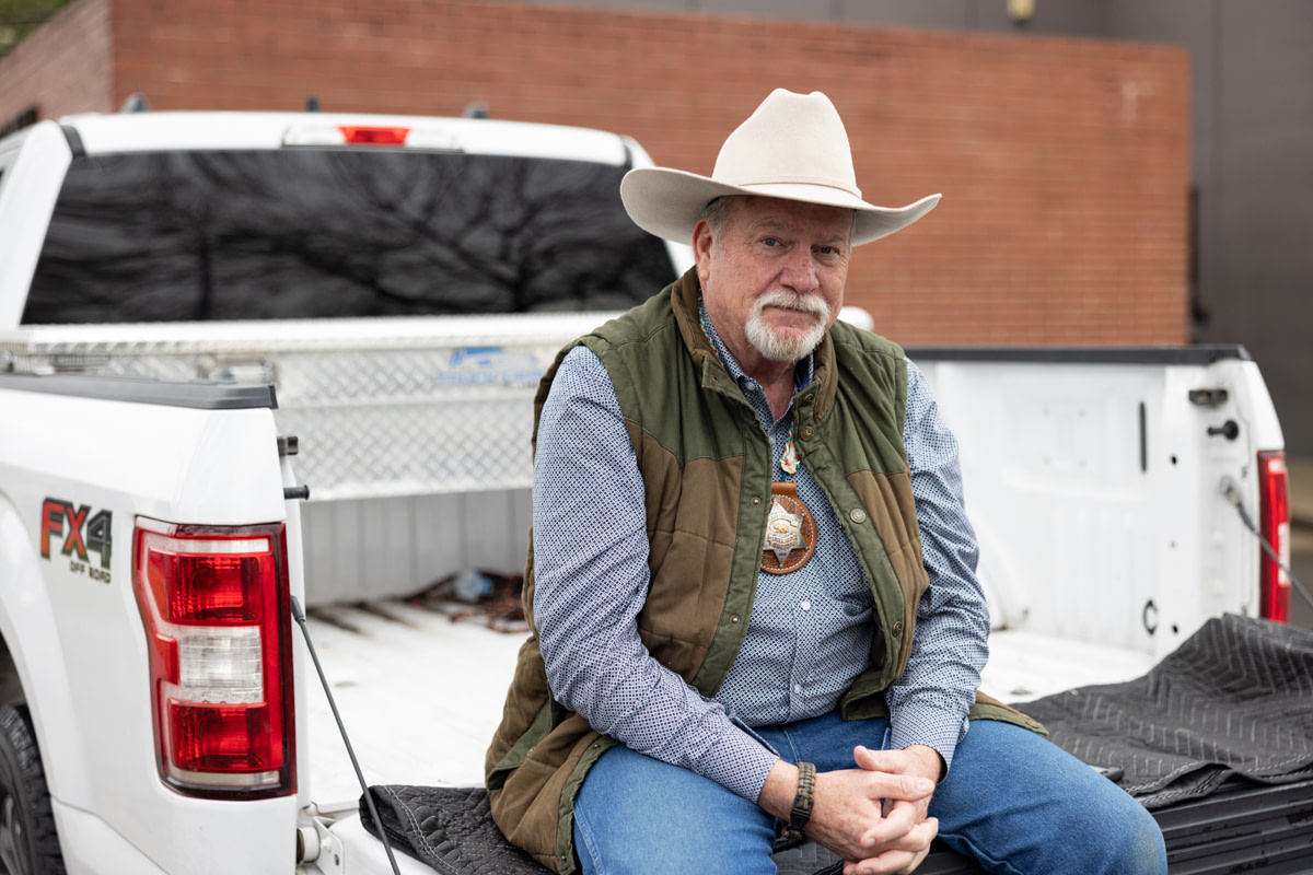 Vern Warnke, Merced County Sheriff, assisted crews and other volunteers in dozens of farm animal rescues across the county following devastating flooding. Merced, California, USA, January 14, 2023. Nikki Ritcher / We Animals