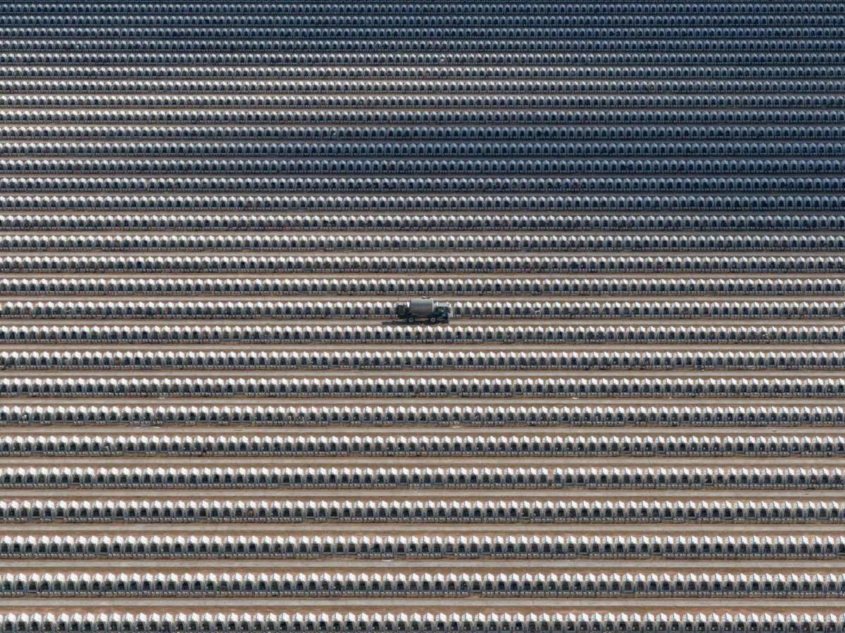 A farm sits partially submerged in water from the Abbotsford, BC floods in November of 2021. British Columbia has felt the devastating effects of climate change throughout 2021 with wildfires, a heat dome and most recently, severe flooding. Ground zero for the November floods hit one of Canada's largest animal agriculture zones in the Fraser Valley, which produces 75% of the dairy and the majority of the chicken and eggs for the province. When the floods inundated Abbotsford, hundreds of thousands of animals, mostly chickens, are believed to have perished in the disaster. Canada, 2021. Nick Schafer Media / We Animals.