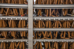 Just-cooked Tofurky sausages will be skinned, weighed, packaged, labelled and shipped worldwide.
