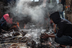 A butchery at Dakshinkali Temple. Nepal, 2017.