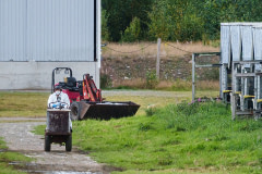 During a highly pathogenic avian influenza outbreak, dead fox cubs killed during a mass culling operation on a fur farm fill a loader bucket. Finland, 2023. Oikeutta elaimille / We Animals