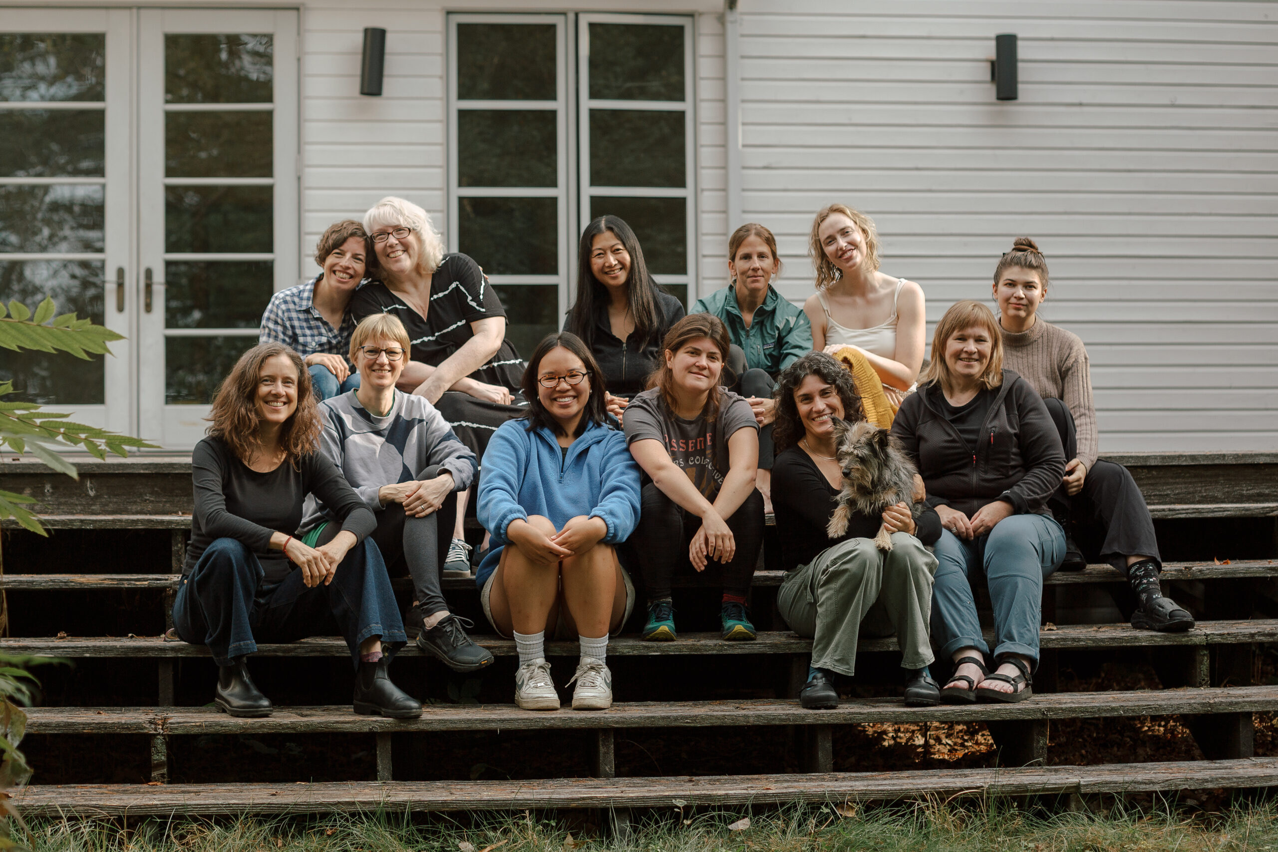 Members of the We Animals team at an annual work retreat. We gathered in beautiful cottage country, Canada, to map out our contributions to the animal rights movement over the next three years. Photo: Hailey Oldfield