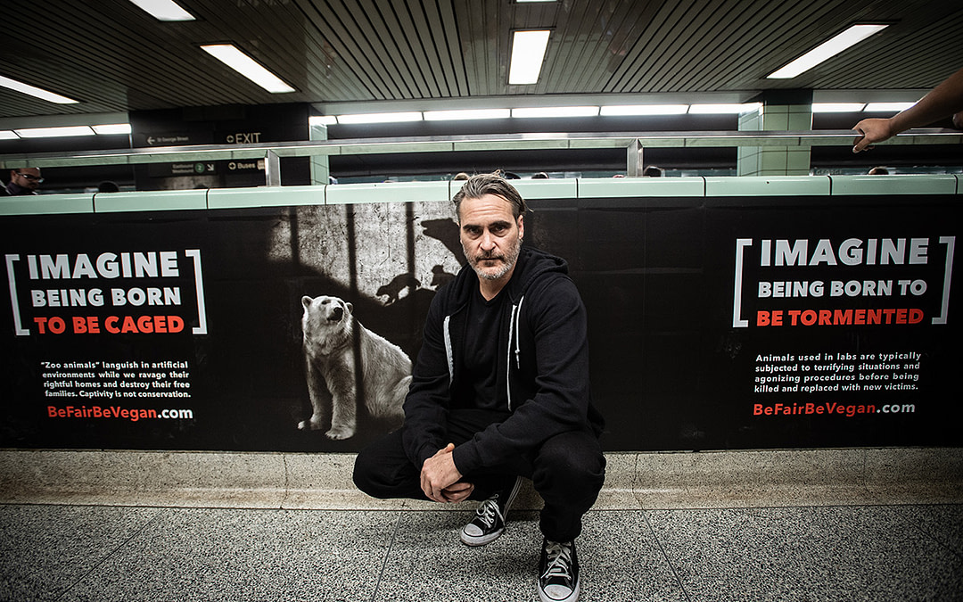 Joaquin Phoenix In Solidarity with Be Fair Be Vegan Campaign
