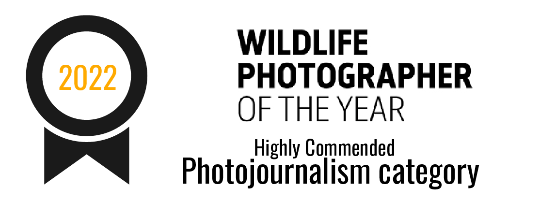 2022 Wildlife Photographer of the Year: Highly Commended (Photojournalism category)