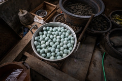 Boiled duck eggs at a distribution facility. Indonesia, 2021. Haig / Act for Farmed Animals / We Animals Media