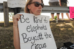 Protesting Shriner's Circus. Canada, 2012.