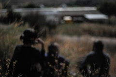 A quiet moment before investigators enter a farm. Spain, 2010.