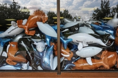 Plastic whales and dolphins. Marineland, 2011.