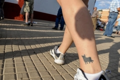 Tattoo. The Toro is both their national animal and symbol. Spain, 2009.