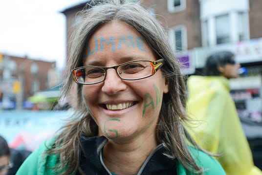Anita Krajnc during Veggie Pride Parade in Toronto. Canada, 2015.